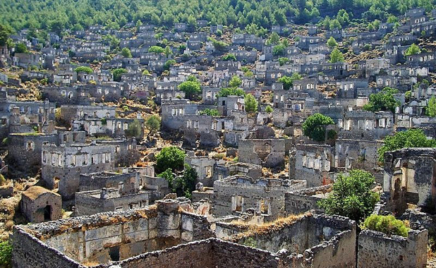 Rural Kayakoy, near Fethiye, a deserted and fascinating Greek ‘ghost town’ abandoned after the Greco-Turkish war in 1922