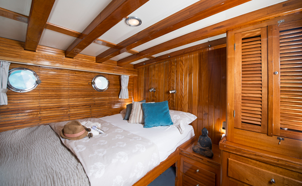 Luxury cabins on large yacht for private sailing charter holidays
