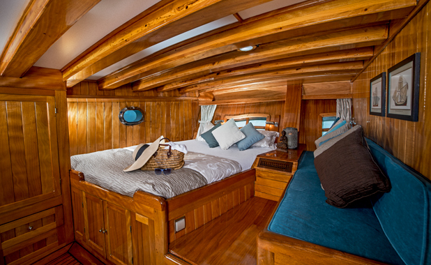 Large luxury cabins for charter sailing vacations